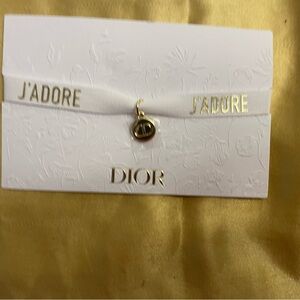 Dior J'adore Gold Charm & Ribbon Bracelet